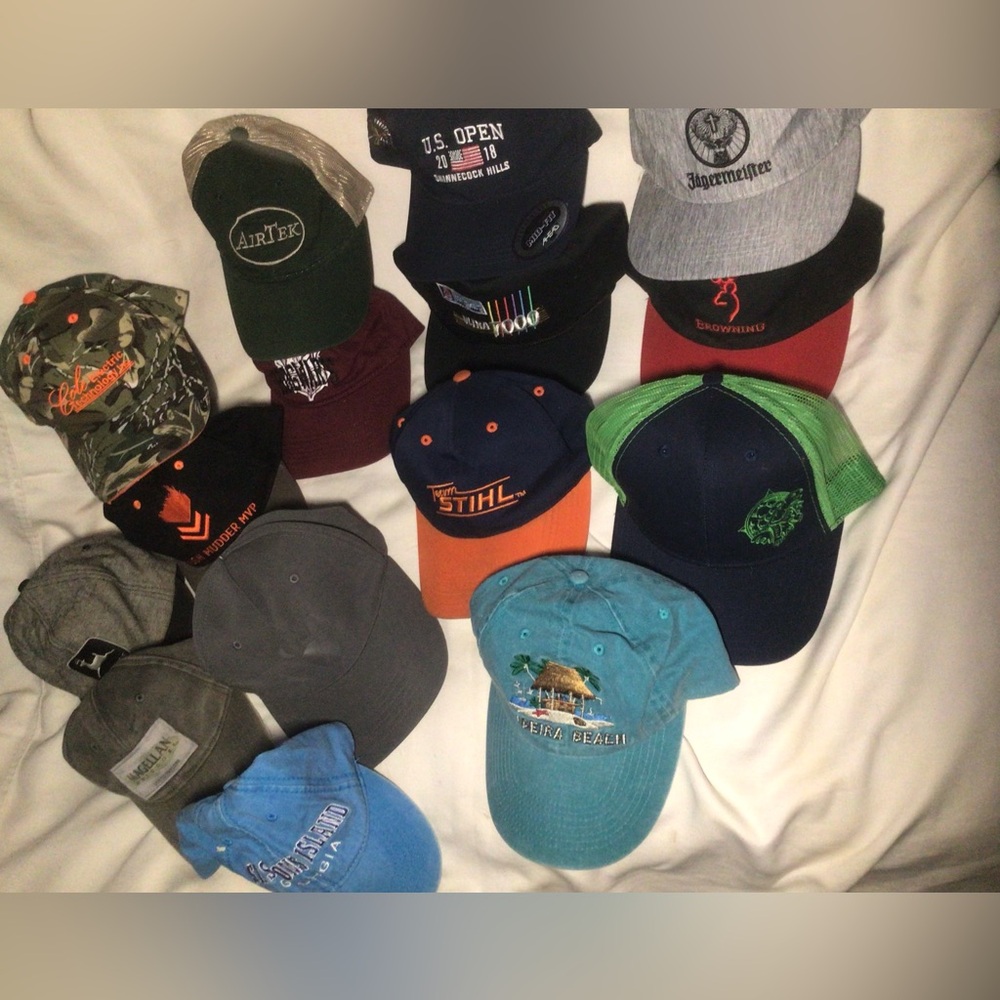 Lot/Set of 15 Ball Cap Hats
